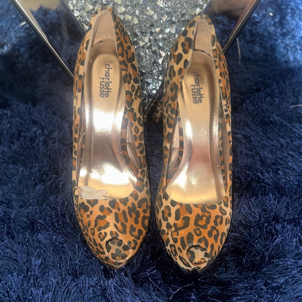 Charlotte Russe Animal Print Heels